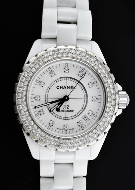 chanel j12 white ceramic watch with diamonds price|chanel j12 watch price list.